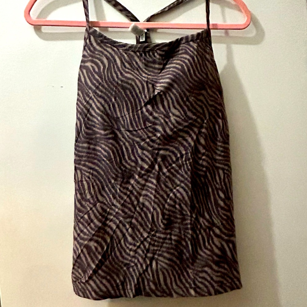 Brand New Aerie Offline Animal Print Tank with Built-In Bra